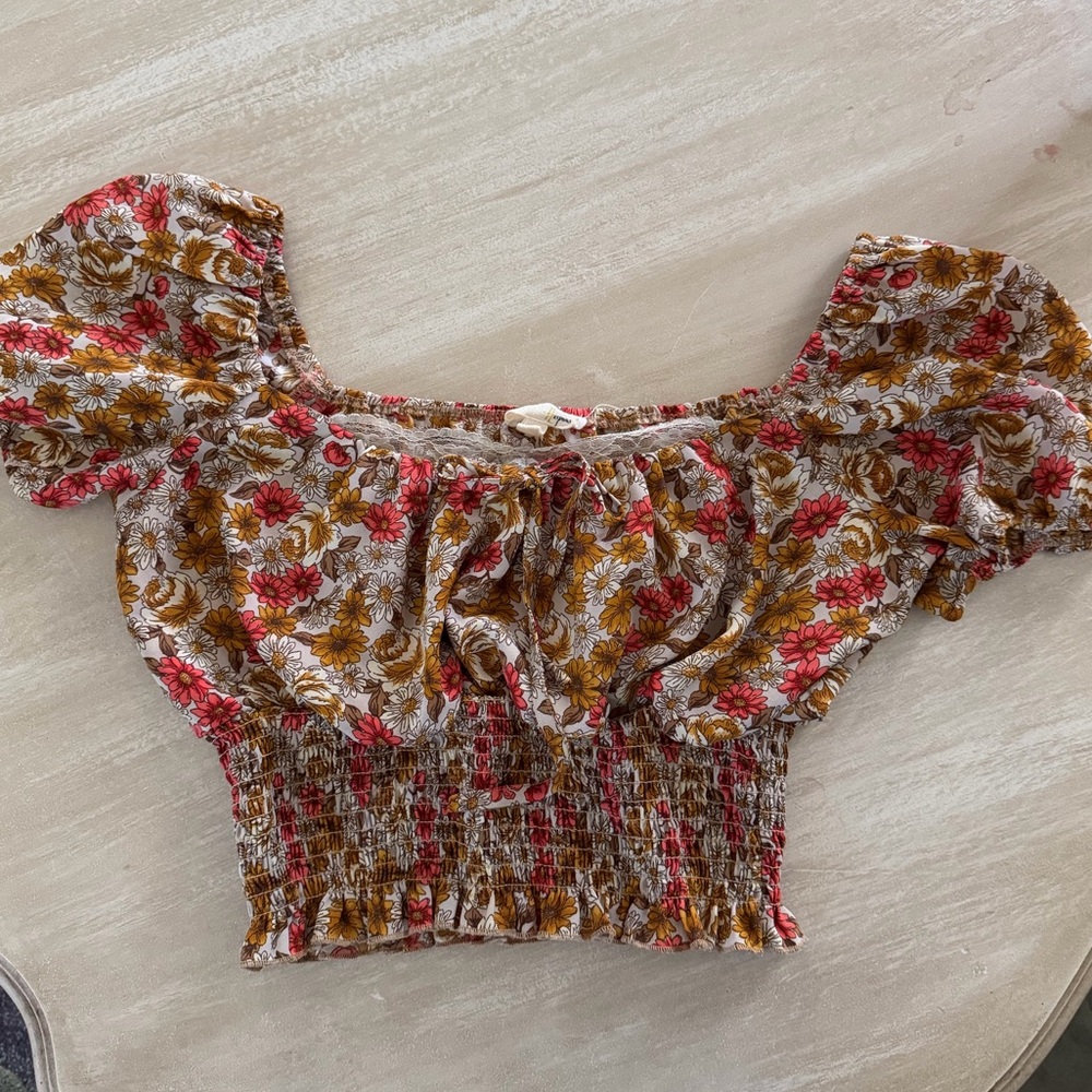 Floral Smocked Women's Top